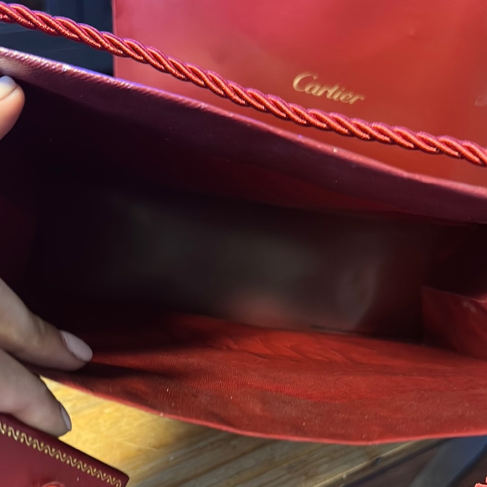 Cartier Red Luxury Shopping Bag - Picture 7 of 9